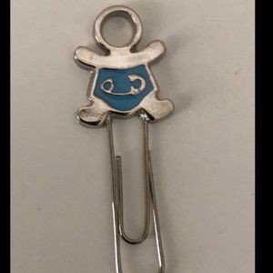 2 Stainless tone silver Clips